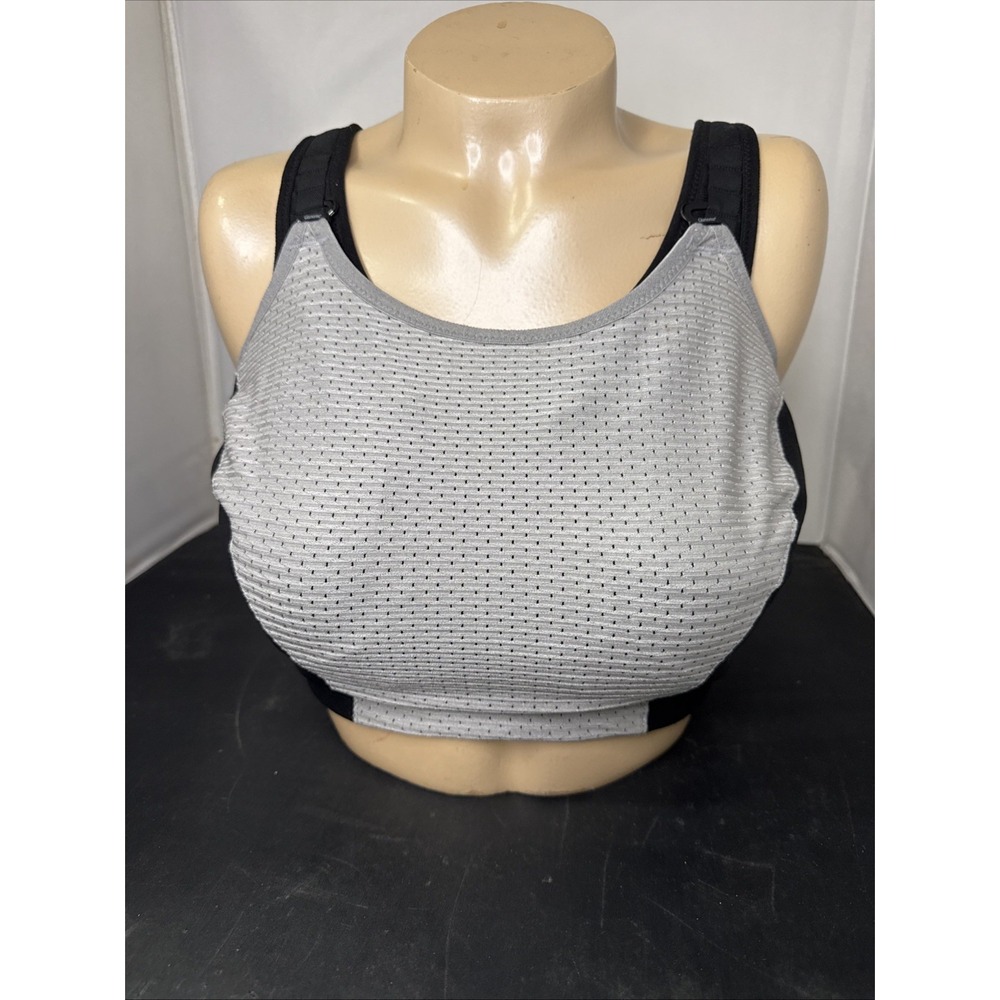 glamorise gray sports bra size 36 I